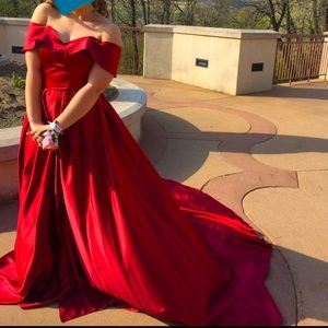 Red prom dress